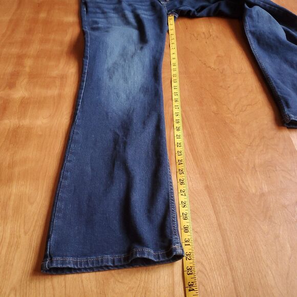 Wrangler Boot Cut Jeans Mens 40 x 32 (35x34 Tag) Blue Denim Western Workwear - Picture 7 of 10